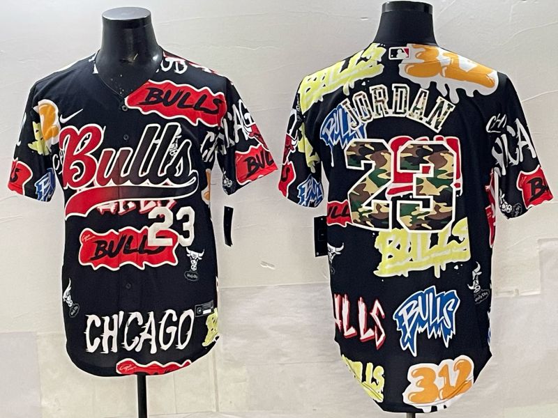 Men Chicago Bulls Nike #23 Jordan black NBA 2025 Jersey style 014->chicago bulls->NBA Jersey